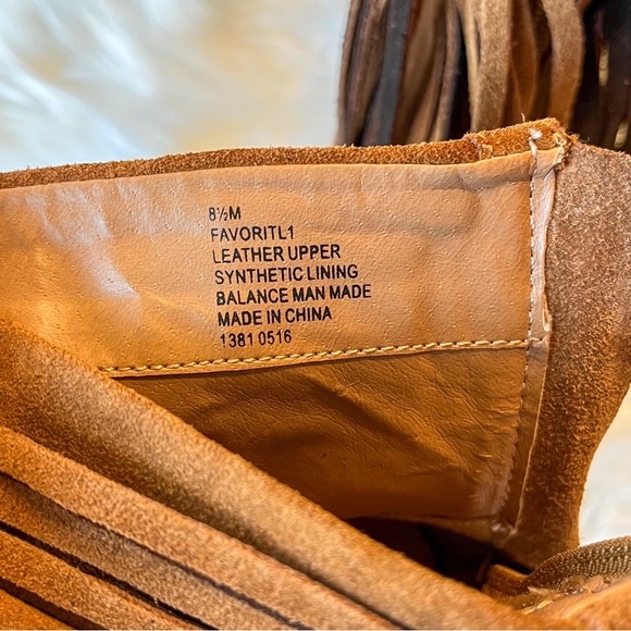 Suede & Fringe Booties by Nine West - Size 8.5 M - Picture 4 of 6